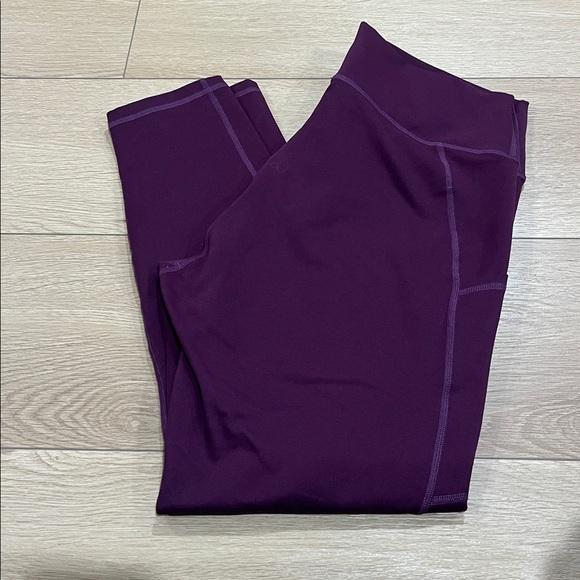 Fabletics burgandy Leggings size L - Picture 2 of 5